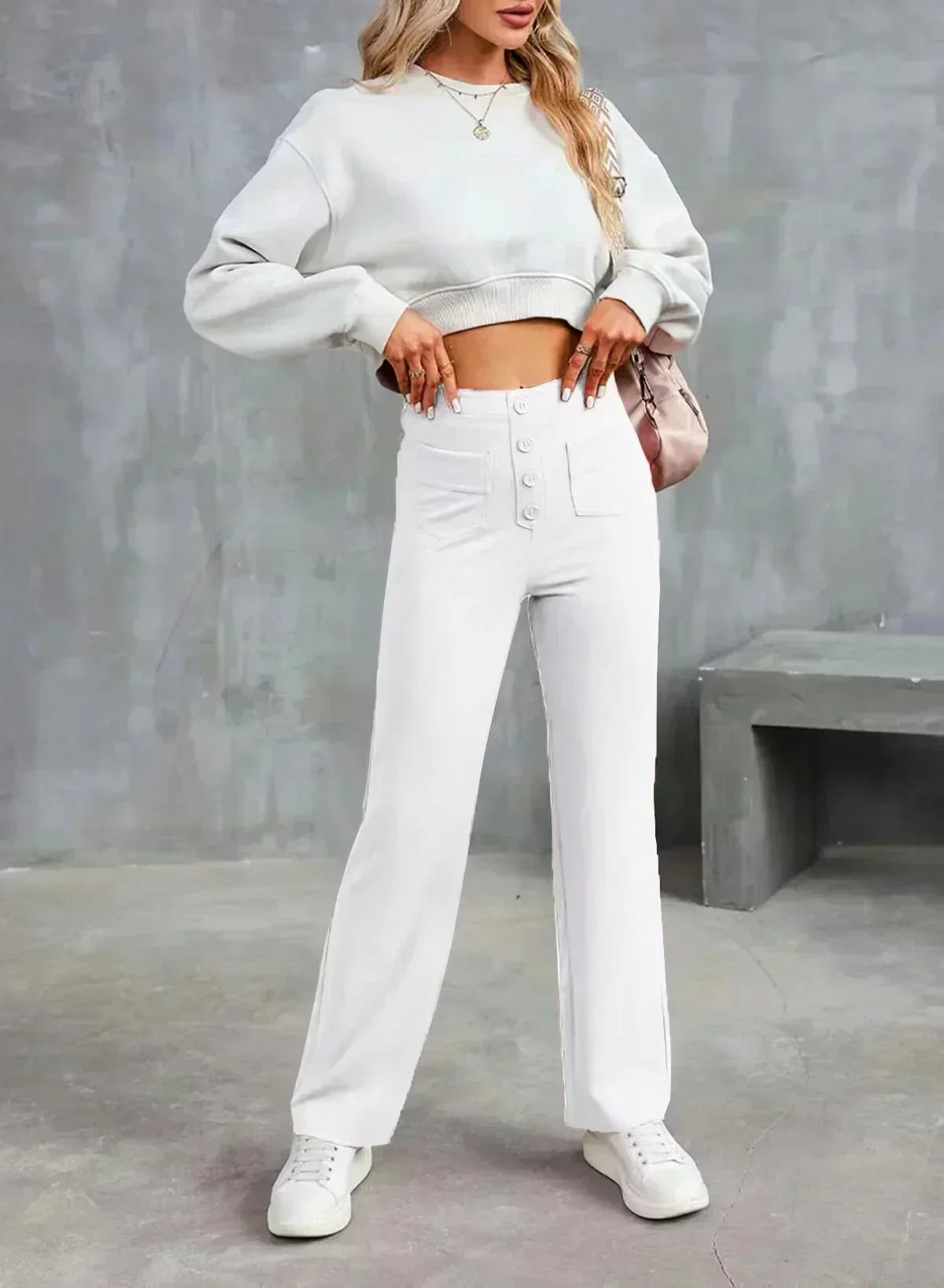 š„Letzter Tag 50% RABATTš„2026 NEUE Damen Casual High Waist Stretch Hose