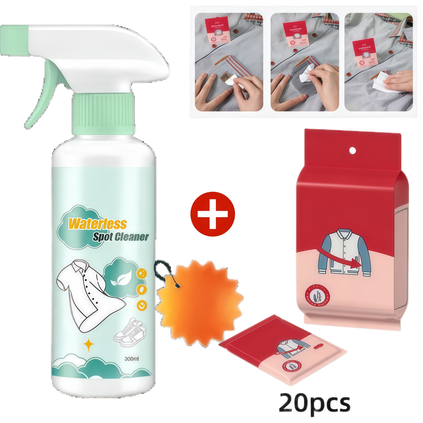 🧴👔 FLEECKENWUNDER: 2 kaufen, 1 gratis!⚡✨Fleckenentferner für Herrenhemden – ohne Vorbehandeln, farbsicher & sofortige Wirkung