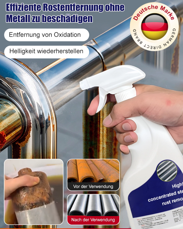 💥50% RABATT + 2+1 GRATIS! 🔩 Hochkonzentrierter Rostentferner – Schnell & schonend✨