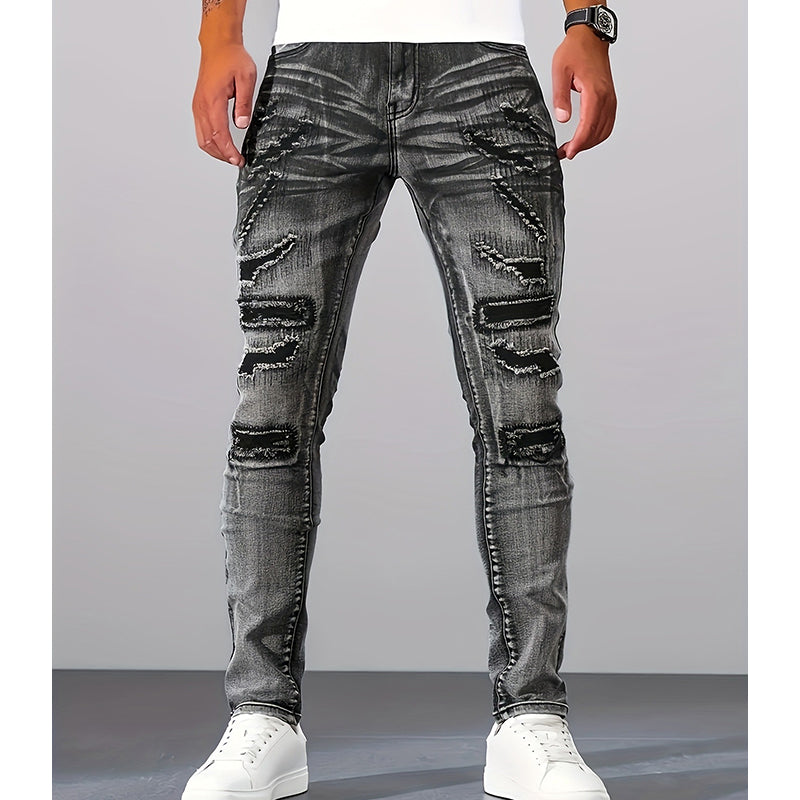 ✨🔥【Neuheiten 2026】Herren Slim-Fit Destroyed Jeans👖Eine Kombination aus Stil und Komfort