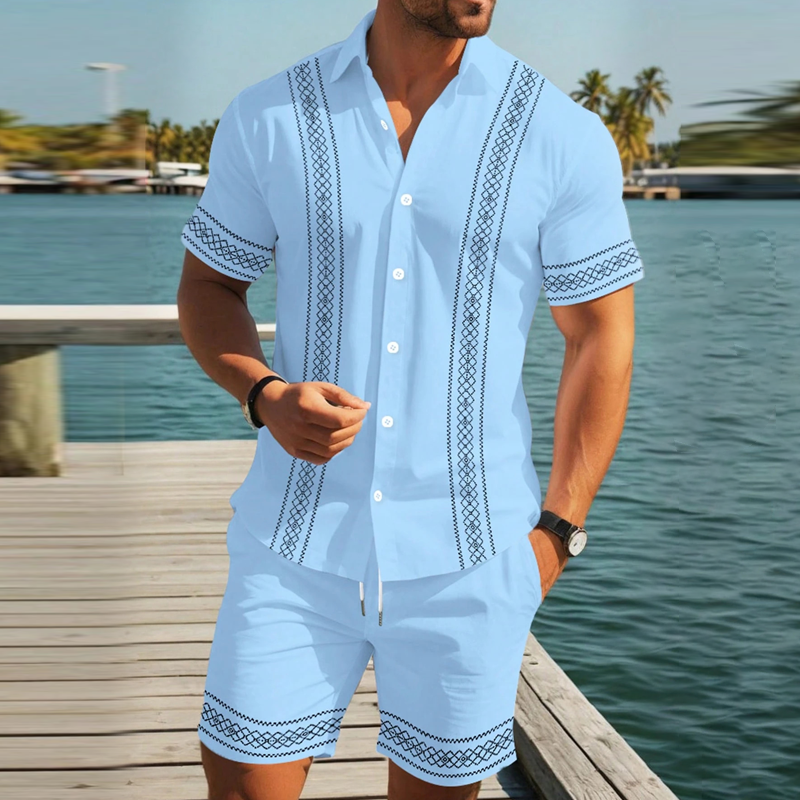 👕 50% RABATT! 🌸 2026 Herren-Set aus Kurzarmhemd & Shorts mit Blumenmuster – Leichter Stoff, Lässiger Schnitt & Perfekt Für Warme Sommertage ☀️