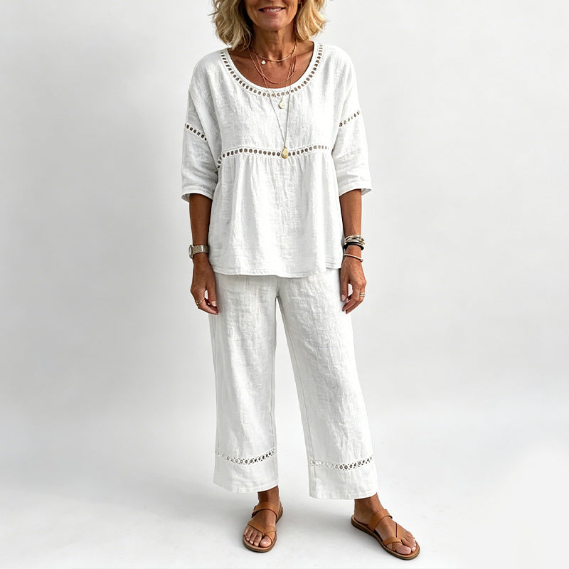 👕👖 2026 HEISSER VERKAUF – 50% RABATT! Figurbetontes Sommer-Chic-Set aus atmungsaktivem Stoff – Über 50K+ verkauft! 🥳