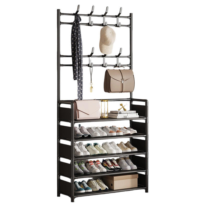 🏠 Schuhregal mit Garderobe – 3-in-1 Flurmöbel, mehrstöckig & platzsparend, für Diele & Eingang