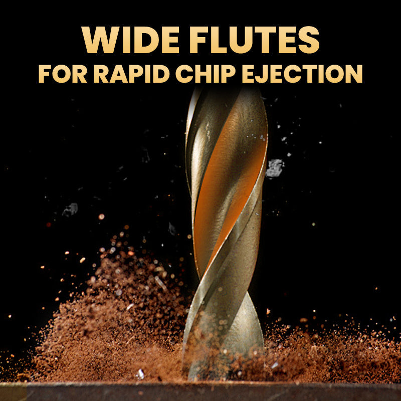 ⏳Time-Limited Special⏰4-Flute Eccentric Drill Bit Kit – Titanium-coated & multi-material ✨