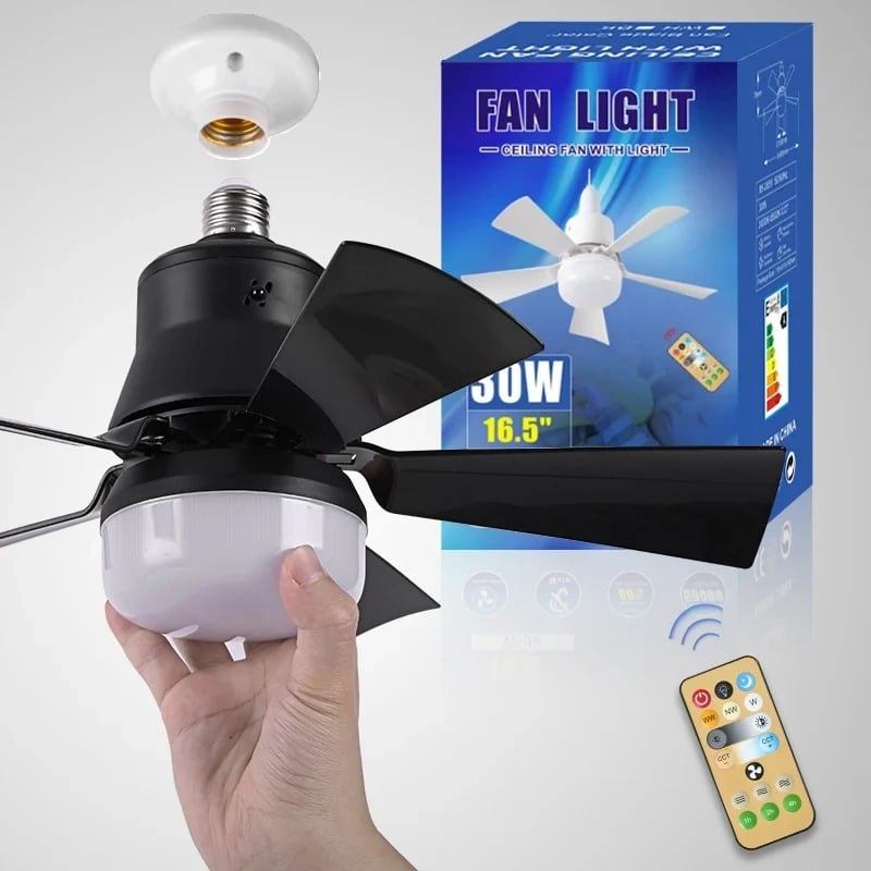 🍃 Intelligenter Deckenventilator mit Licht, RGB-Beleuchtung und Bluetooth-Lautsprecher♨️❄️