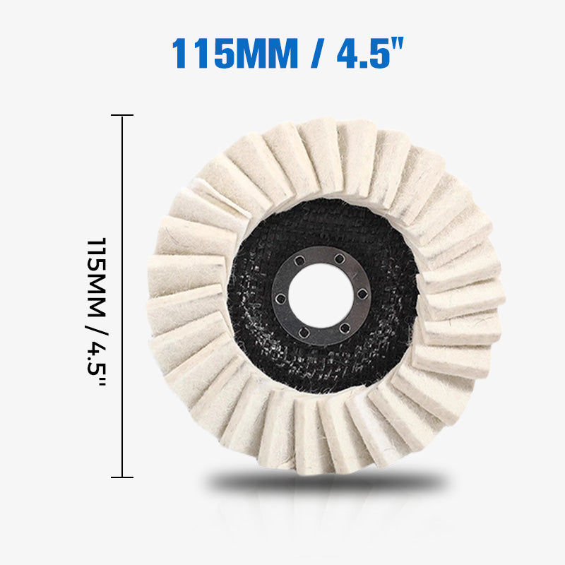 ⚙️53%RABATT!!  ⚙️Wollpolierscheibe für Winkelschleifer – Hochglanz-Spiegelfinish! Langlebig  Vielseitig! 🔧