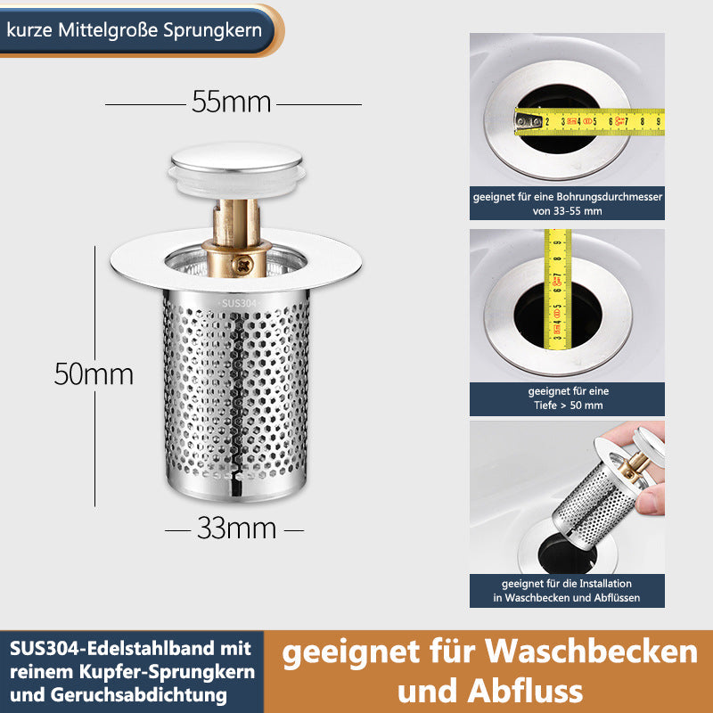 ✨50% RABATT!🫧Anti-Verstopfung Abflussverschluss 99% Passend Einfach Reinigen Haushaltszubehör