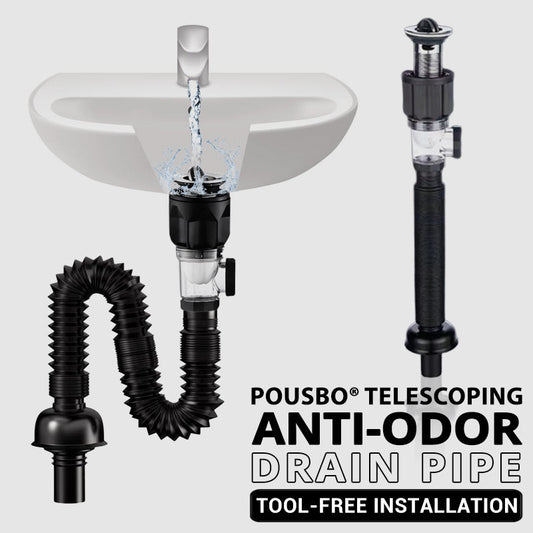 📢📢50 % Rabatt!! ⏰🔥🛠️ Teleskopierbares, geruchsdichtes Abflussrohr 🚿💨🧰 Flexibel, dicht & ultra-langlebig✨