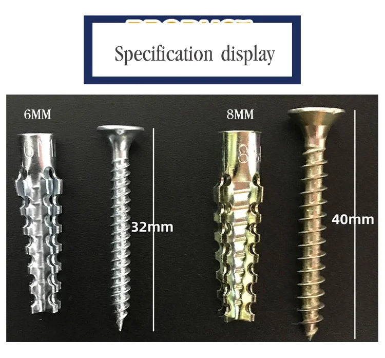 📢📢MEHR KAUFEN MEHR SPAREN🔩Aufgerüstete Gezahnte Eisen-Expansionsschraube