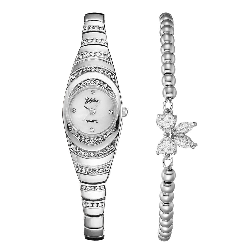 ⌚ NUR FÜR BEGRENZTE ZEIT: 50 % RABATT! ✨ Strass-Armbanduhr – elegant, glamourös, zuverlässige Zeitanzeige 💎