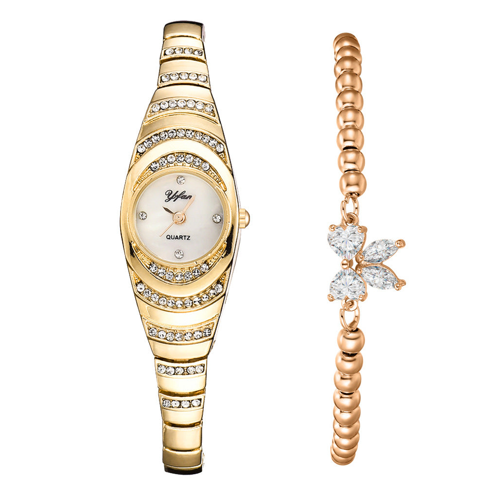 ⌚ NUR FÜR BEGRENZTE ZEIT: 50 % RABATT! ✨ Strass-Armbanduhr – elegant, glamourös, zuverlässige Zeitanzeige 💎