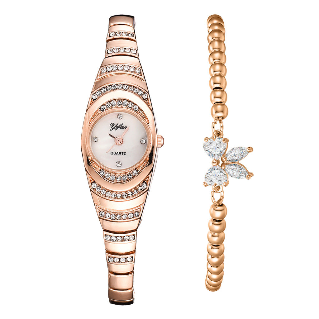 ⌚ NUR FÜR BEGRENZTE ZEIT: 50 % RABATT! ✨ Strass-Armbanduhr – elegant, glamourös, zuverlässige Zeitanzeige 💎