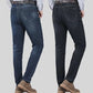 👖 Herren-Jeans – mittelhoher Bund, gerader Schnitt, Stretch-Baumwolle, figurbetont & bequem für Alltag & Arbeit 🧵