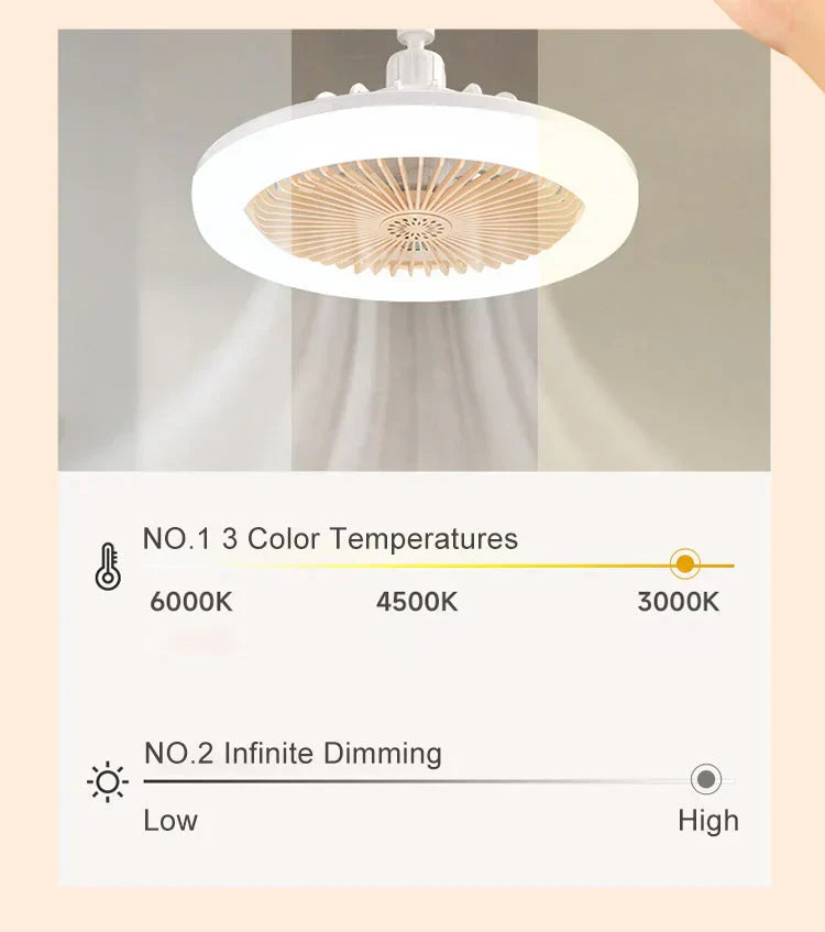 📢📢50 % Rabatt!!🥳💞 50K+ VERKAUFT! ⚡💡LED-Deckenventilator mit Fernbedienung – 3 Geschwindigkeiten, leiser DC-Motor & dimmbares Licht – Perfekt für Schlaf- & Wohnzimmer ✨