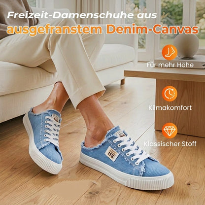 👟 50% RABATT! 👖 Damen Denim Mule Sneakers – Leichter Schlupf, Bequeme Sohle & Perfekt Für Einen Lässigen Sommerlook ☀️
