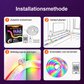 ✨ 50% RABATT! 🌟360° rundum leuchtendes plüschiges Neon-LED-Streifenlicht mit RGB-Verfolgungs- und Fließlichteffekt, per Bluetooth-App und Fernbedienung steuerbar