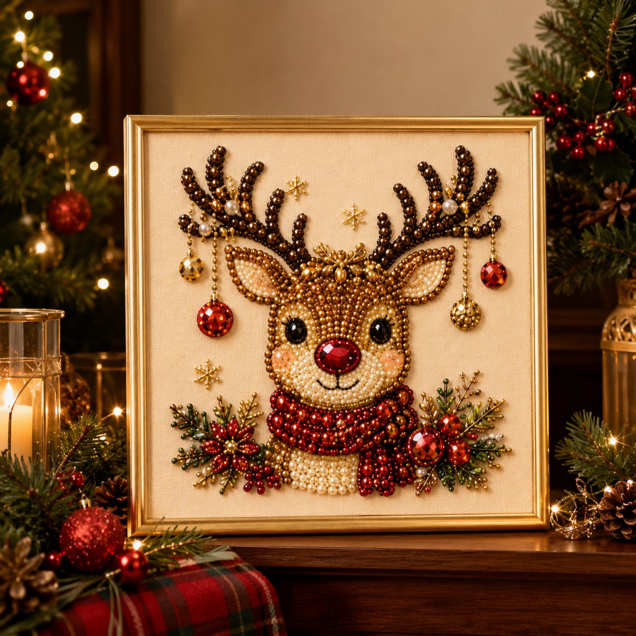 💎 -50% RABATT | 🎅Weihnachts-Diamond-Painting-Set – Kreativer Bastelspaß für Groß & Klein