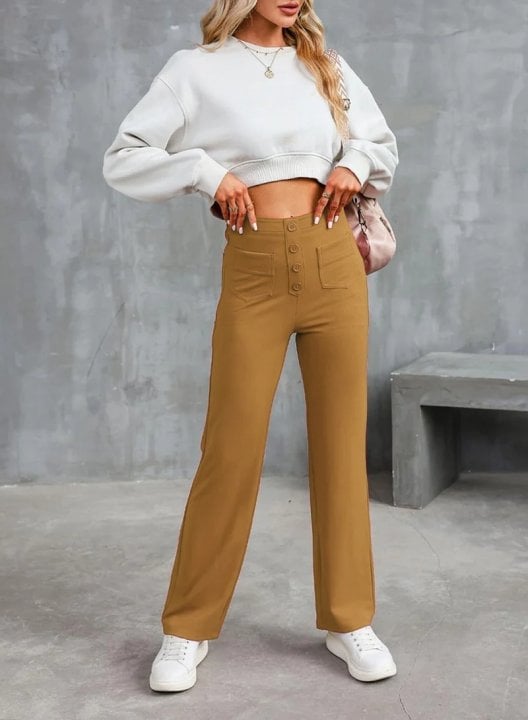 🔥Letzter Tag 50% RABATT🔥2026 NEUE Damen Casual High Waist Stretch Hose