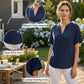 🌸Sommer-Sonderverkauf 50% RABATT 👕 Modisches lockeres einfarbiges Kurzarm-OberteilModisches lockeres einfarbiges Kurzarm-Oberteil
