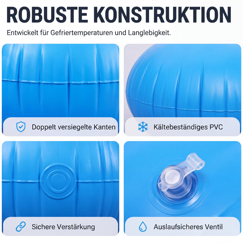 🏊 50% RABATT! ❄️ Aufblasbare Pool-Winterabdeckung – Rund, langlebig & wetterfest ✨