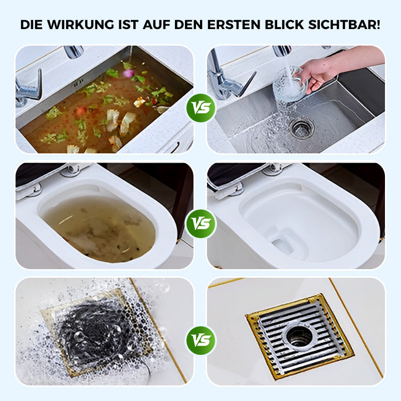 🚿🚫 Starke Rohrreinigung in Minuten ⚡✨ Frei von Verstopfungen, für alle Haushaltsrohre! Pulver sorgt für reibungslosen Abfluss dauerhaft.