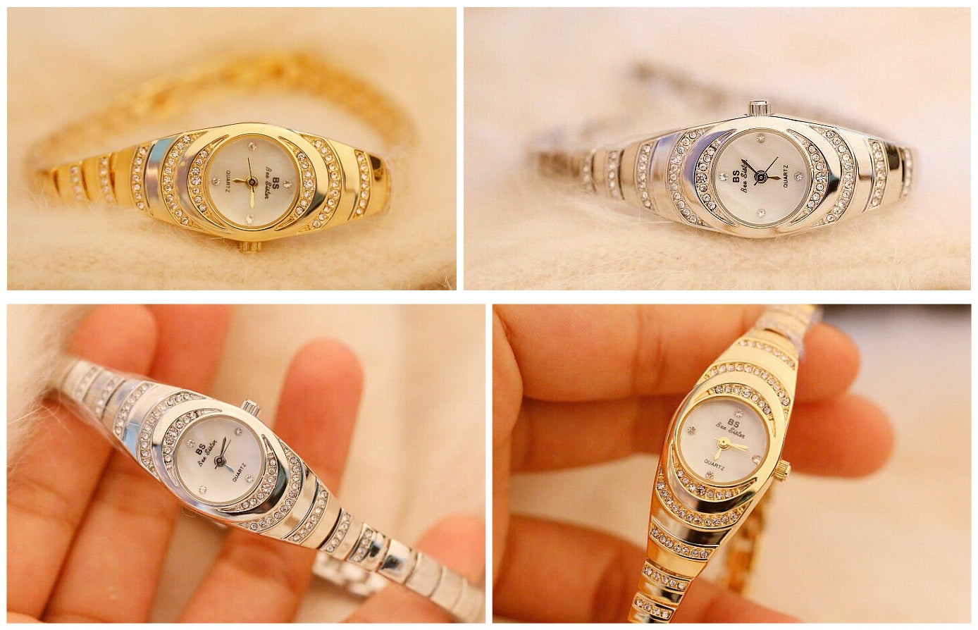 ⌚ NUR FÜR BEGRENZTE ZEIT: 50 % RABATT! ✨ Strass-Armbanduhr – elegant, glamourös, zuverlässige Zeitanzeige 💎