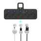 🔌EU-Stecker-Wandler-Steckdose mit 4 Steckdosen, Multi-Port-Wanddose mit unabhängigem Schalter und kleinem Nachtlichtadapter