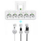 🔌EU-Stecker-Wandler-Steckdose mit 4 Steckdosen, Multi-Port-Wanddose mit unabhängigem Schalter und kleinem Nachtlichtadapter