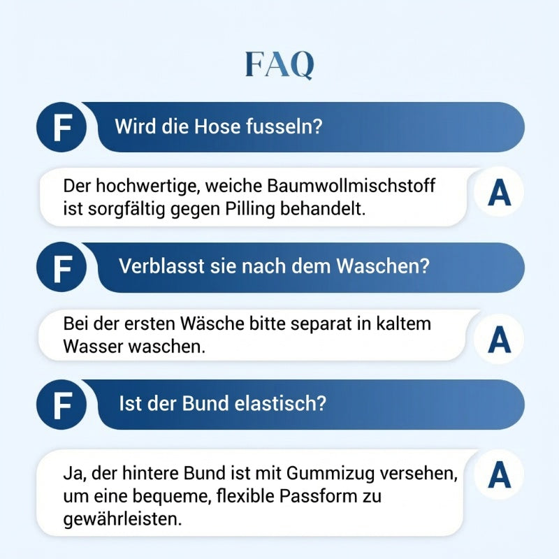 🔥Solange der Vorrat reicht 40 % Rabatt!🎉Bequeme blau gestreifte Hose mit Seitentaschen