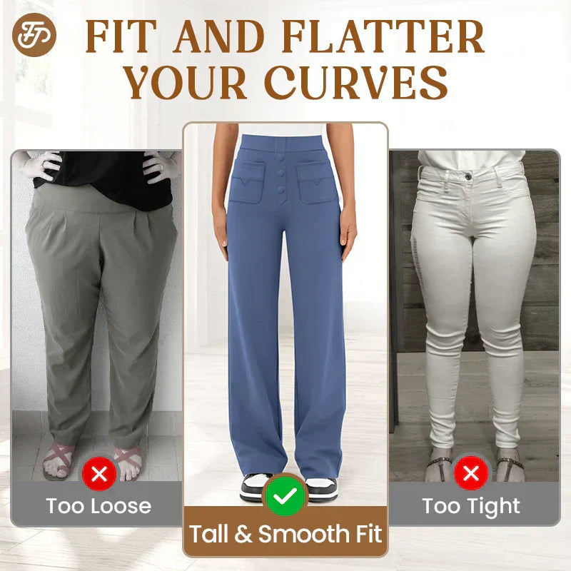 🔥Letzter Tag 50% RABATT🔥2026 NEUE Damen Casual High Waist Stretch Hose
