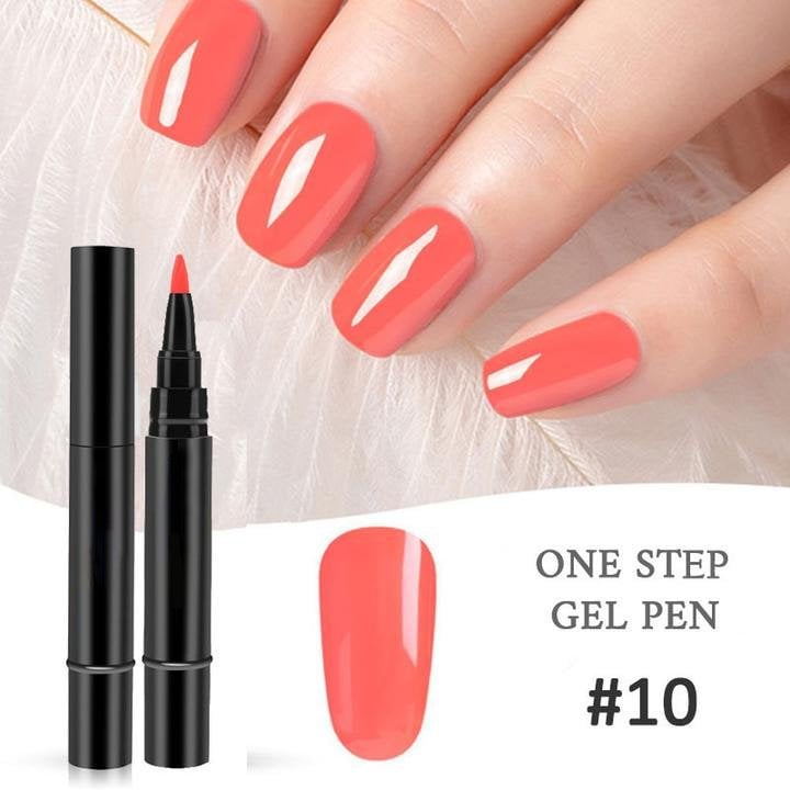 💅✨ 1 KAUFEN, 1 GRATIS! Ein-Schritt-Nagellackstift – Inkl. kostenloser Mini-UV-Nagellampe – Schnell trocknend & deckend – Perfekt für schnelle Maniküre zu Hause 🎁