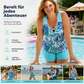 🏖️ 50 % RABATT! ✨ Sportlicher Zweiteiler – gekreuzter Ausschnitt, Boy-Shorts, schnell trocknend 🏄‍♀️