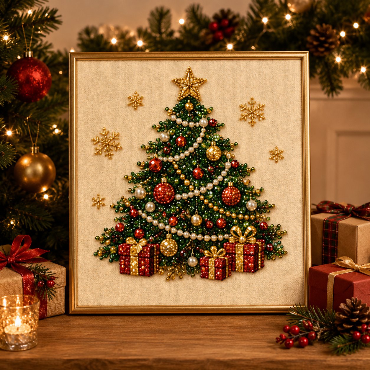 💎 -50% RABATT | 🎅Weihnachts-Diamond-Painting-Set – Kreativer Bastelspaß für Groß & Klein
