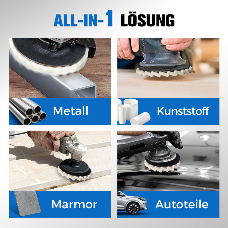 ⚙️53%RABATT!!  ⚙️Wollpolierscheibe für Winkelschleifer – Hochglanz-Spiegelfinish! Langlebig  Vielseitig! 🔧