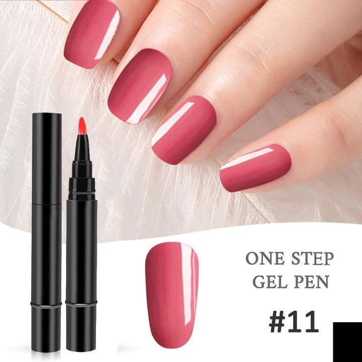 💅✨ 1 KAUFEN, 1 GRATIS! Ein-Schritt-Nagellackstift – Inkl. kostenloser Mini-UV-Nagellampe – Schnell trocknend & deckend – Perfekt für schnelle Maniküre zu Hause 🎁