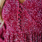 💎 60% RABATT! 💎 Gefüttertes Blumen-Maxikleid aus Viskose – Geraffte Taille, Statement-Ärmel & Versteckte Taschen 🌸👗