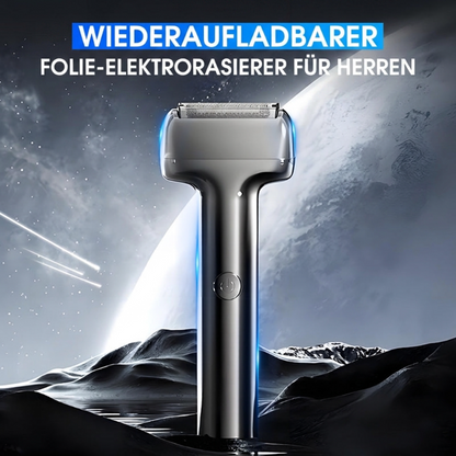 🪒 Wiederaufladbarer elektrischer Folienrasierer für Herren ⚡🧔 – Effiziente, gründliche Rasur, kabelloser, tragbarer Nass- und Trockenrasierer für die tägliche Bartpflege
