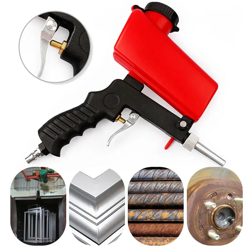 🛠️ 50% RABATT! 💨 Professionelle tragbare Sandstrahlpistole – Leicht, sicher & effektiv für Rostentfernung, Autoreinigung & DIY-Projekte