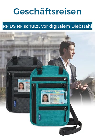 👜 50% RABATT! ✈️ Reise-Brusttasche mit RFID-Reisepassschloss – Sicher, leicht & verstaut Wertsachen nah am Körper – perfekt für Flughäfen, Städtereisen & Backpacking 🔒