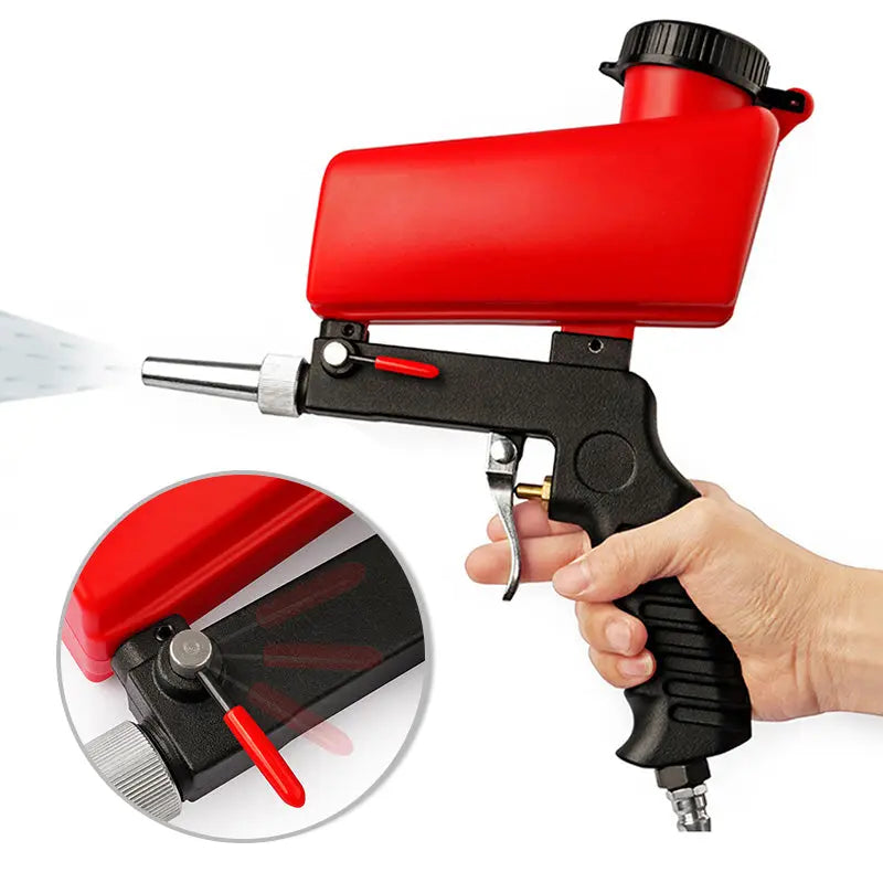 🛠️ 50% RABATT! 💨 Professionelle tragbare Sandstrahlpistole – Leicht, sicher & effektiv für Rostentfernung, Autoreinigung & DIY-Projekte