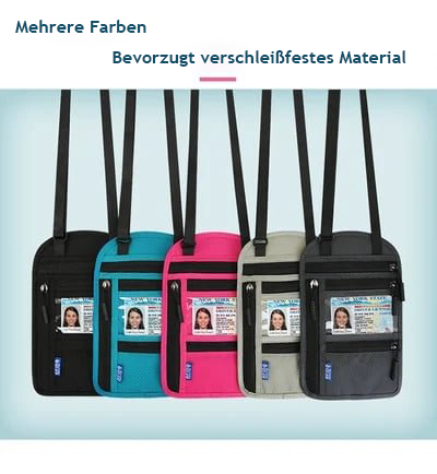 👜 50% RABATT! ✈️ Reise-Brusttasche mit RFID-Reisepassschloss – Sicher, leicht & verstaut Wertsachen nah am Körper – perfekt für Flughäfen, Städtereisen & Backpacking 🔒