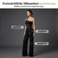 ✨ LIMITED-TIME 50% RABATT! One-Shoulder Jumpsuit mit weitem Bein und Netzeinsatz