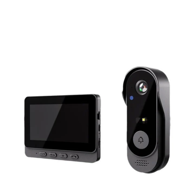 ⏳Zeitlich begrenztes Angebot⏳ Funk-Video-Türklingel mit 4,3-Zoll-Monitor – Gegensprechfunktion, Nachtsicht und Aufzeichnung, ohne Internetverbindung