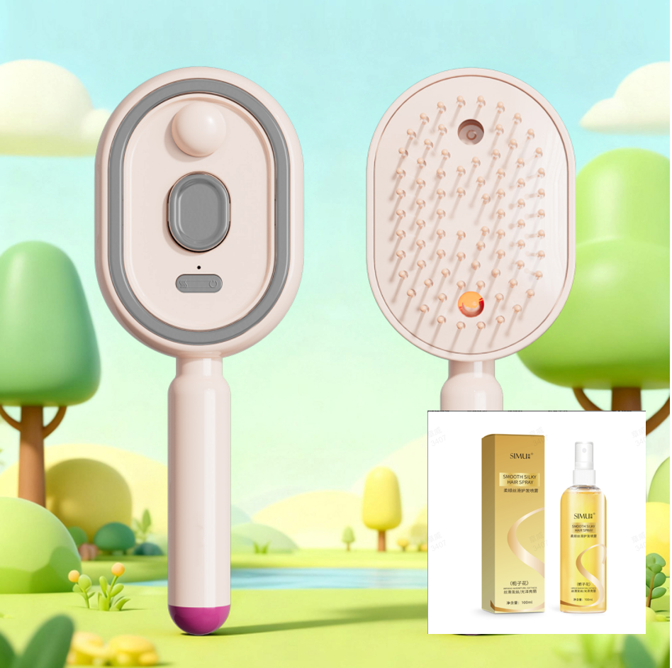 ✨50% RABATT!🧴Elektrische Sprüh- und Massage-HaarbürsteFür geschmeidiges, schönes Haar – ganz einfach💆♀️