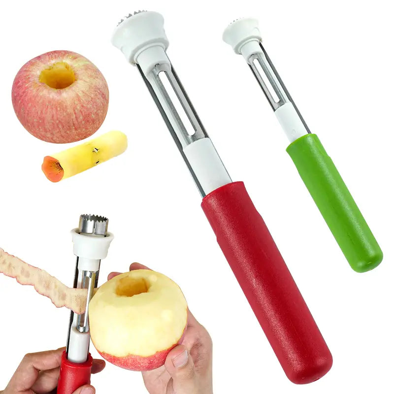 🔥2+1 GRATIS! 🍎 2-in-1 Apfelausstecher & Schäler aus Edelstahl – Schälen, entkernen und stilvoll servieren wie ein Profi! ✨