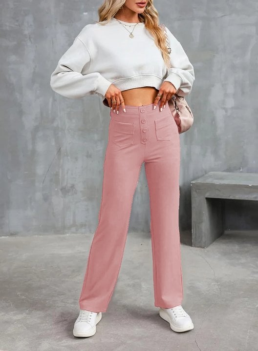 🔥Letzter Tag 50% RABATT🔥2026 NEUE Damen Casual High Waist Stretch Hose
