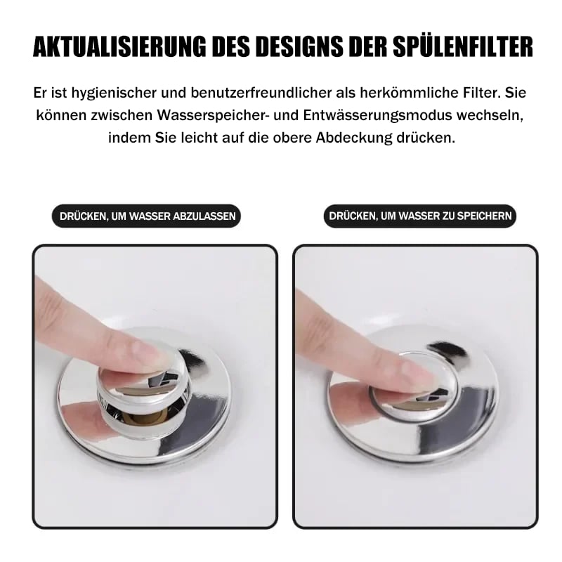 ✨50% RABATT!🫧Anti-Verstopfung Abflussverschluss 99% Passend Einfach Reinigen Haushaltszubehör