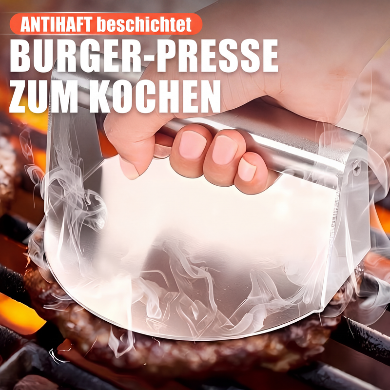 🔥 50 % RABATT! 🍔 Nie wieder ungleichmäßige Burger – Edelstahl‑Burger‑Presse für perfekte selbstgemachte Burger