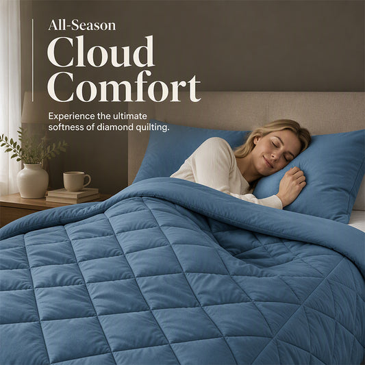 🛏️50 % RABATT&Versandkostenfrei⏰ 3‑teiliges gestepptes Bettwäsche‑Set, weich & gemütlich fürs Schlafzimmer