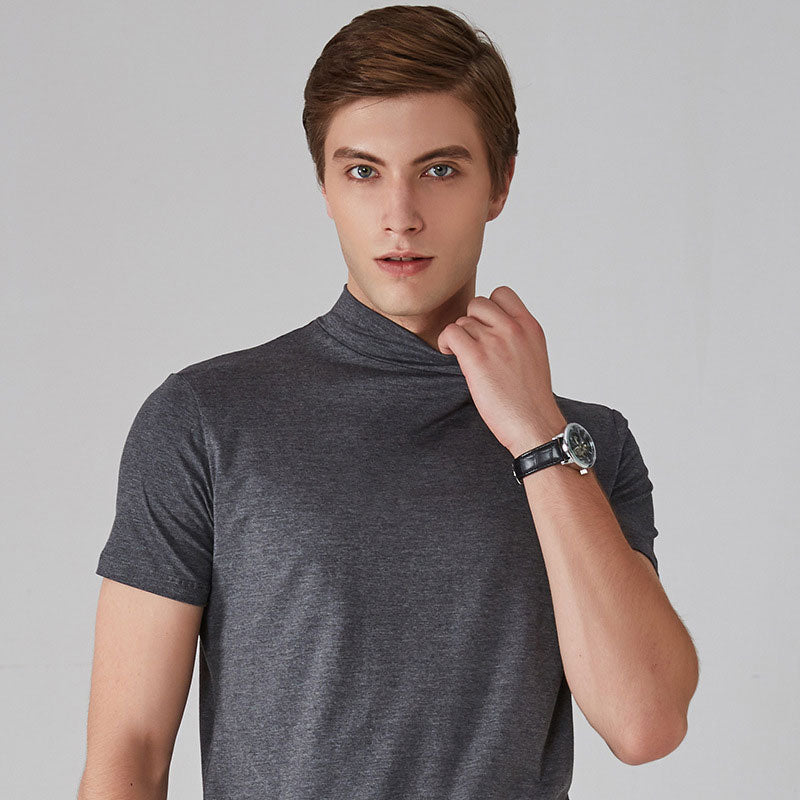 🔈🔈2026 Heißer Verkauf - 50% RABATT🎁Hochgeschlossenes Slim-Fit-T-Shirt für Herren